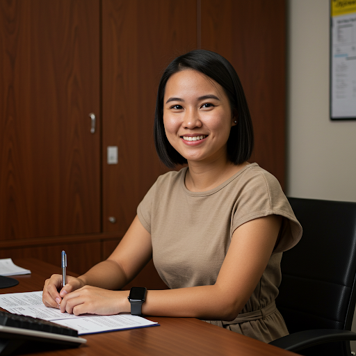 Professional woman smiling